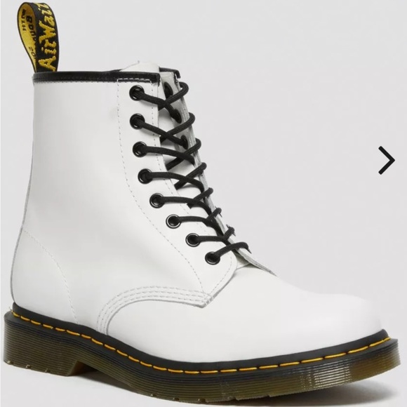 Dr. Martens Shoes - Doc Martens White Leather Boots